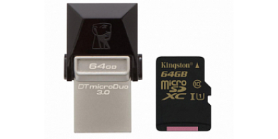 Kingston 64GB DT MicroDuo USB 3.0 + microUSB (Android/OTG)