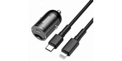 Baseus Tiny Star Mini PPS quick charger suit + Type-C to IP 18W Cable 1m