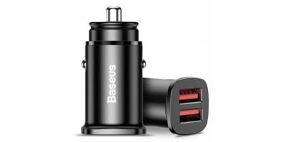 Baseus Square Dual-USB Quick Charge Car Charger