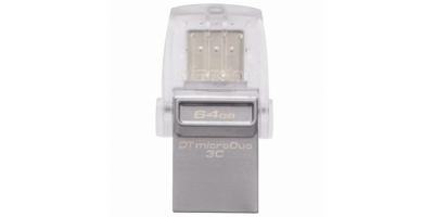 Kingston 64GB DT microDuo 3C, USB 3.0/3.1 + Type-C flash drive