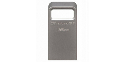 Kingston 16GB DTMicro USB 3.1/3.0 Type-A metal ultra-compact drive