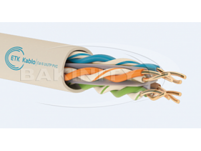 Lan kabel ETK Kablo U/UTP Cat 6 PVC 305m