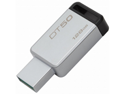Kingston 128GB USB 3.0 DataTraveler 50 (Metal/Black)