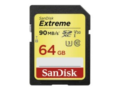 SanDisk Extreme SDXC UHS-I 90 MB/s' (64GB)