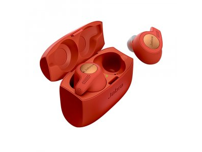 Jabra Elite 65T Active True Wireless Earbuds with Charging Case – Copper Red