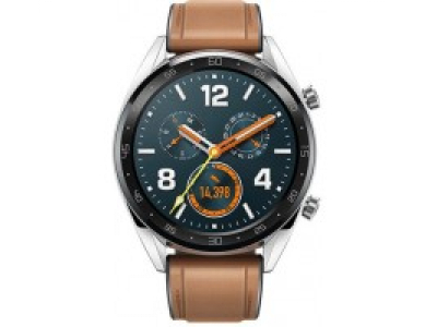 Huawei GT Watch Classic Stainless steel Saddle Brown Hybrid Strap