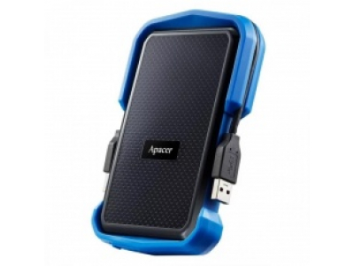 Apacer 2 TB USB 3.1 Portable Hard Drive AC631 Blue Shockproof