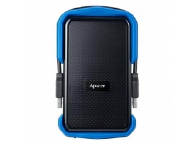 Apacer 1 TB USB 3.1 Portable Hard Drive AC631 Blue Shockproof