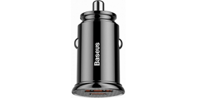 Baseus Usb Car Charger Usb 3.0+USB-C 30W Black (CCALL-YS01)