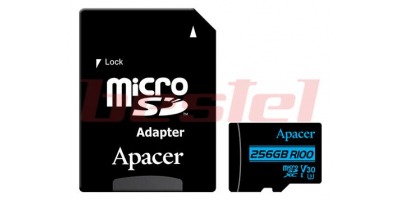 Apacer 256 GB microSDXC UHS-I U3 V30 Class 10 + SD adapter
