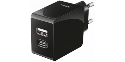 Trust Fast Dual USB-C & USB Wall Charger For Phones & Tablets (21589)