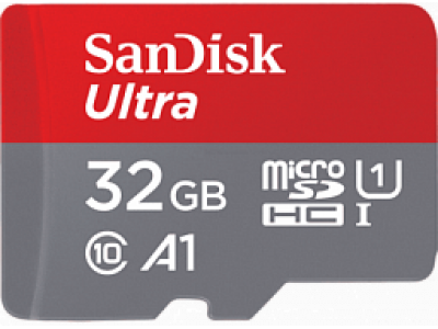 SanDisk 32 GB microSDHC UHS-I Ultra A1 + SD Adapter SDSQUAR-032G-GN6MA