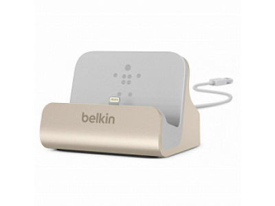 Belkin Charge+Sync Mixit Dock for iPhone 5/6/SE Gold (F8J045btGLD)