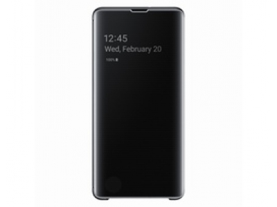 Clear View Cover for Galaxy S10+, black