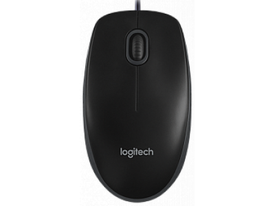 Logitech Corded Mouse B100 Black