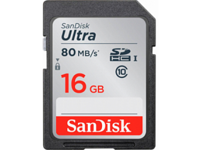 SanDisk SDHC Ultra 16GB Class 10 UHS-I (SDSDUNC-016G-GN6IN)