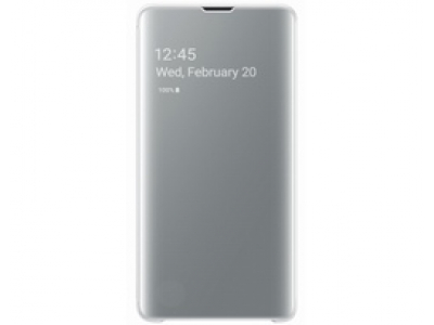 Clear View Cover for Galaxy S10, white