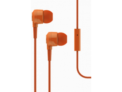 T-Tech J10 In-Ear Headphone with Microphone 3.5mm Orange