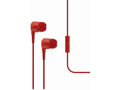 T-Tech J10 In-Ear Headphone with Microphone 3.5mm Red