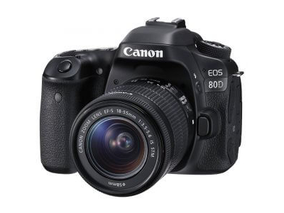 Canon EOS 80D DSLR Camera with EF-S 18-55mm f/3.5-5.6 IS STM Lens Kit