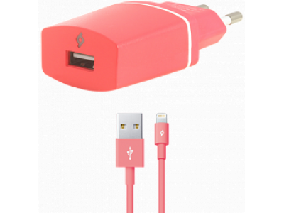 Ttec Compact Charger iphone (2SCC2001P) Pink