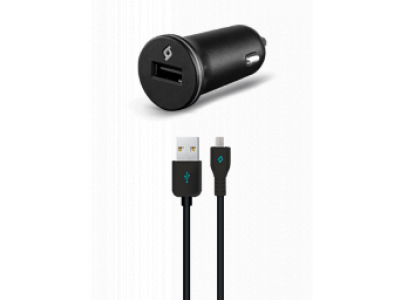 Ttec Compact USB In-Car Charger, 1A, incl. Micro USB Car