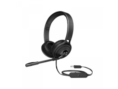 Mikrofonlu qarnitura HP USB 500 Headset Black (1NC57AA)
