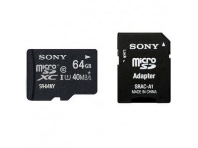 Sony micro SDXC 64Gb Yaddaş Card 40Mb/s with adapter
