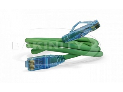 Lan kabel Hyperline U/UTP Cat6 1m green