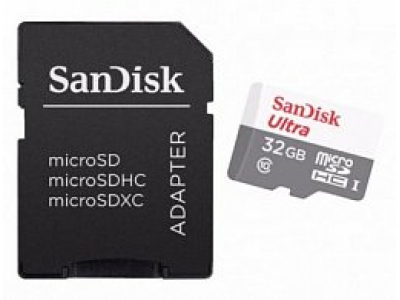 SanDisk Ultra UHS-I microSDHC 32GB 10cl w/a (SDSQUNB-032G-GN3MA)