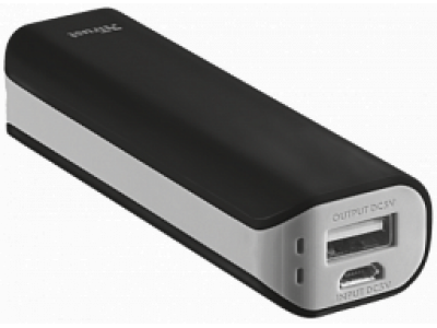Trust Primo Powerbank 2200 Portable Charger, Black (21221)