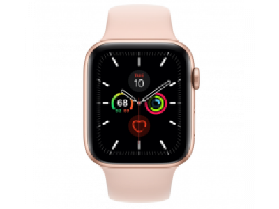 Apple Watch Series 5 (44mm,Gold Aluminum Case with Pink Sand Sport Band)