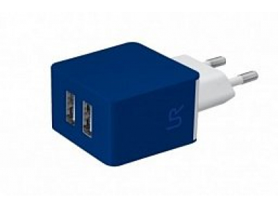Trust Dual Smartphone Wall Charger - blue (20148)