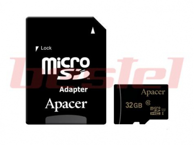 Apacer 64 GB microSDXC/SDHC UHS-I U1 Class 10 + SD adapter