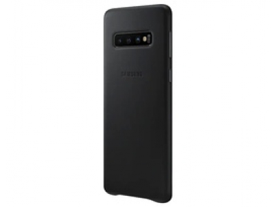 Leather Cover for Galaxy S10, black