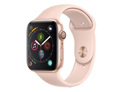 Apple Watch Series 4 GPS 44mm Gold Aluminum Case with Pink Sand Sport Band ( MU6F2)