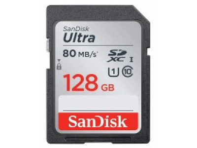 SanDisk Ultra SDHC 80 MB/s' (128GB)