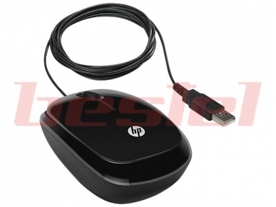 HP X1200 Sparkling Black Wired Mouse