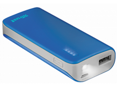 TRUST PRIMO POWERBANK 4400 PORTABLE CHARGER - BLUE (21225)