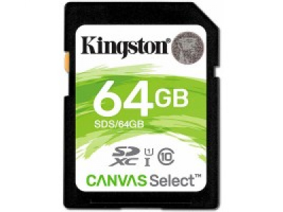 Kingston SDXC Canvas Select yaddaş kartı (64GB)
