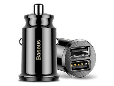 Baseus Charger Connector Car 2 Port CALL-GB01 Black