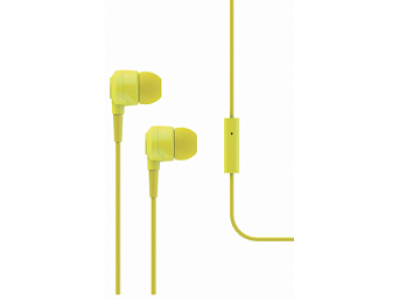 T-Tech J10 In-Ear Headphone with Microphone 3.5mm Yellow