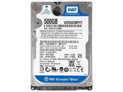 WD Scorpio Blue HDD 2.5" (500GB)