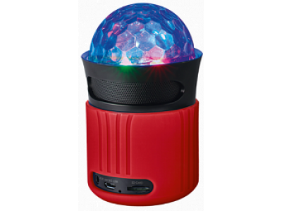 Trust Dixxo Go Wireless Bluetooth Speaker With Party Lights- Red (21346)