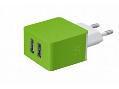 Trust Dual Smartphone Wall Charger - Lime (20150)