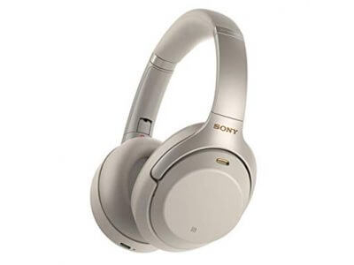 Sony Noise Cancelling Wireless Headphones Silver (WH-1000XM3)