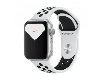 Apple Watch Series 5 Nike+ GPS 40mm Silver Aluminum Case with Nike Sport Band (MX3R2)