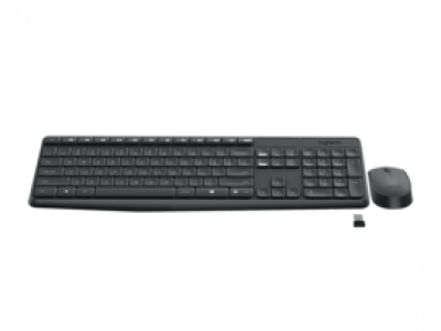 Logitech MK235 Wireless Keyboard and Mouse - GREY - RUS - 2.4GHZ - INTNL - (GREY KEYS GREY BTM)