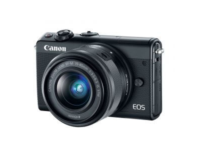 Canon EOS M100 Mirrorless Digital Camera with 15-45mm Lens Black